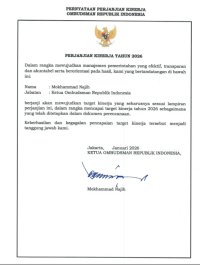 Perjanjian Kinerja